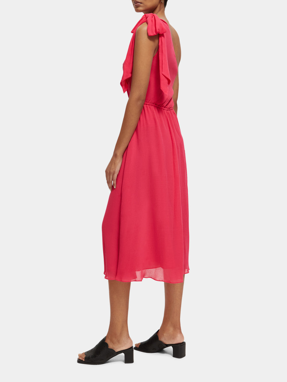 Asymmetric Midi Dress Sz 38/M