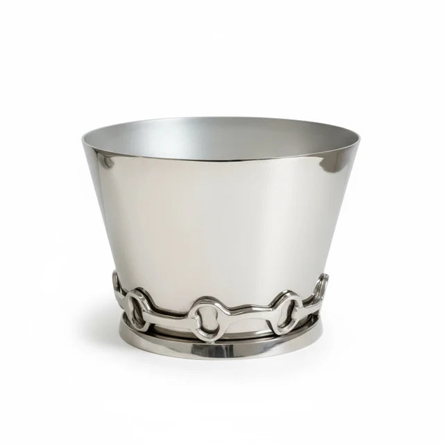 EQUESTRIAN NICKLE PLATED BUCKET