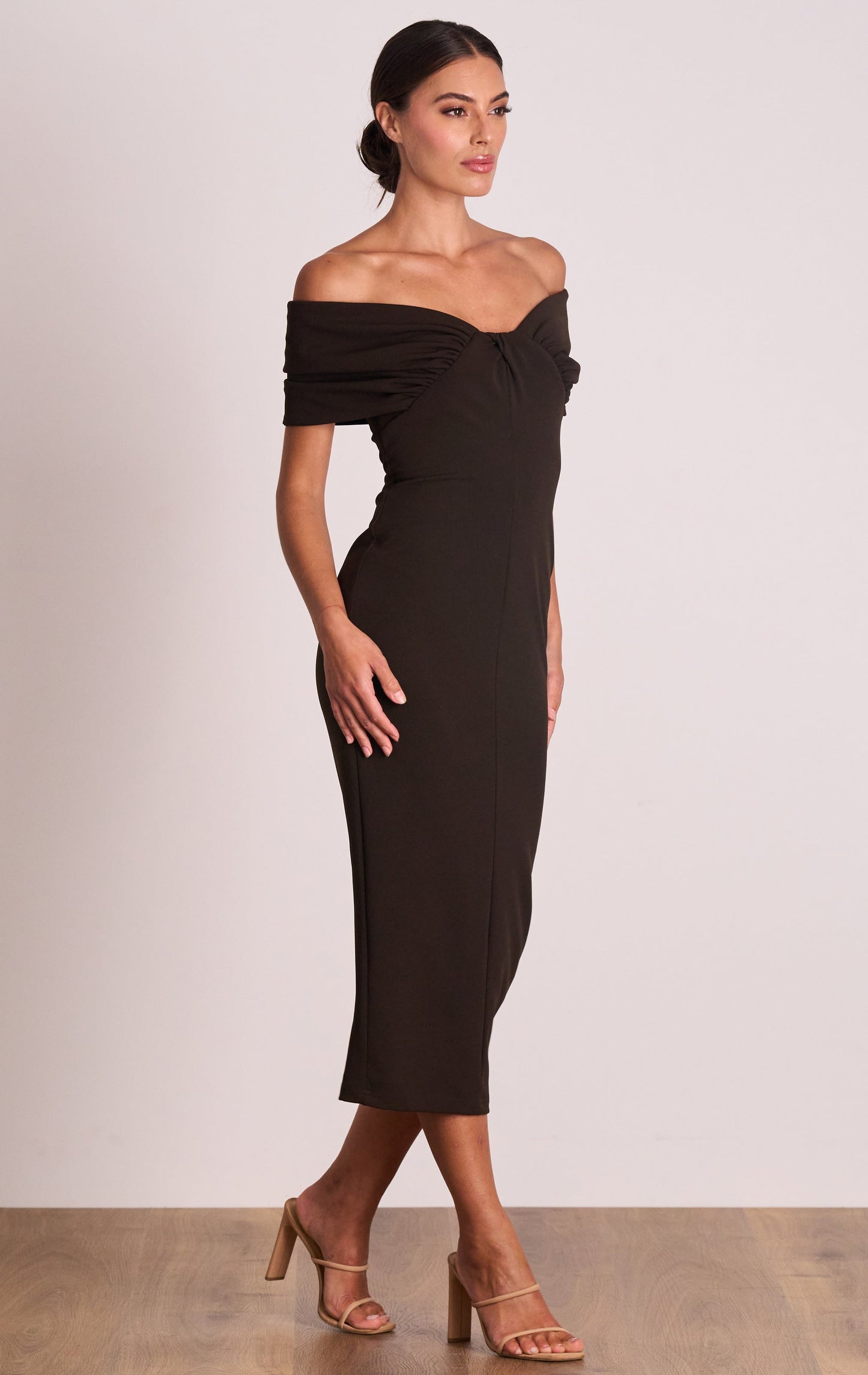 Escapade Midi in Choc Sz 14