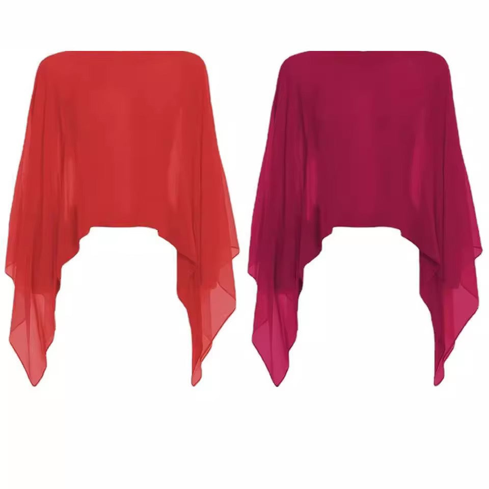 Chiffon Cape- Asst Colors