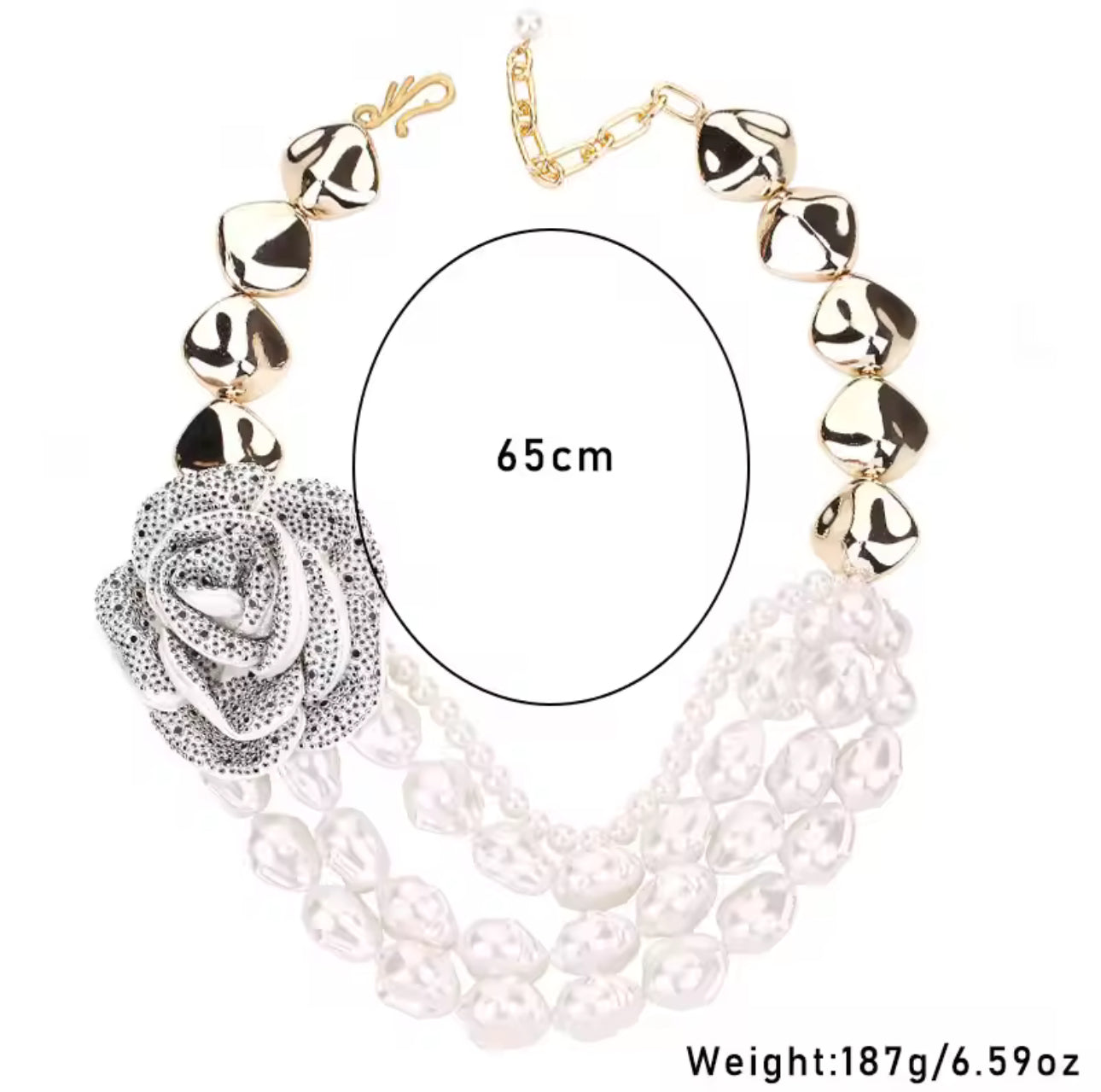 Charnelle Necklace - White