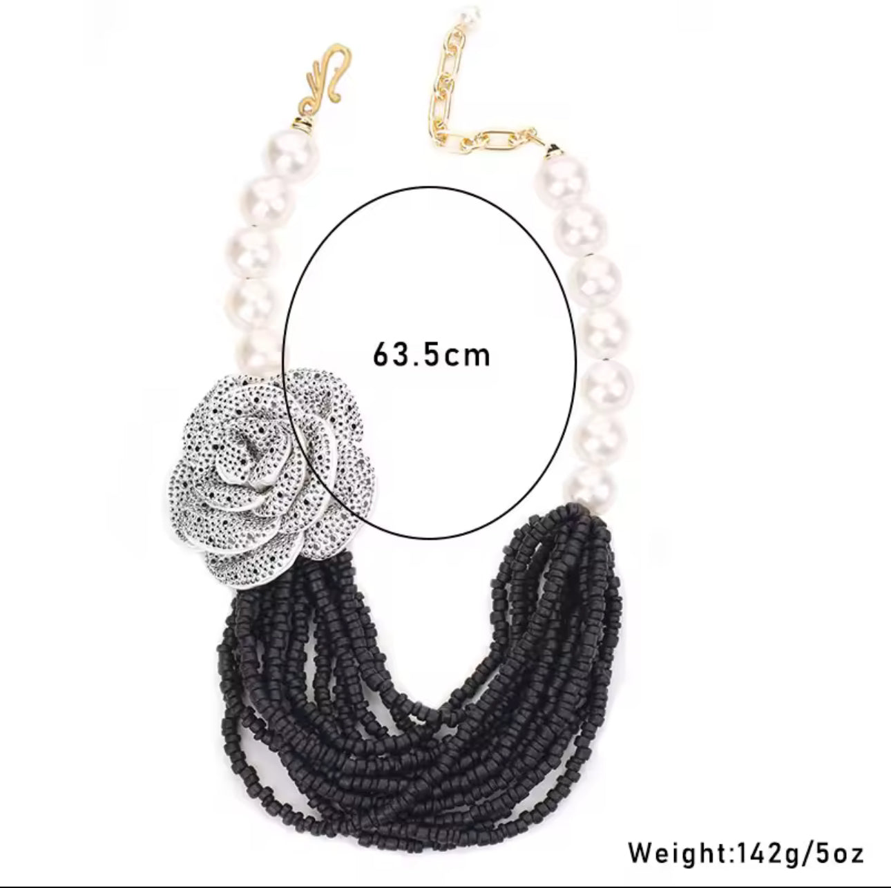 Charnelle Necklace - Black