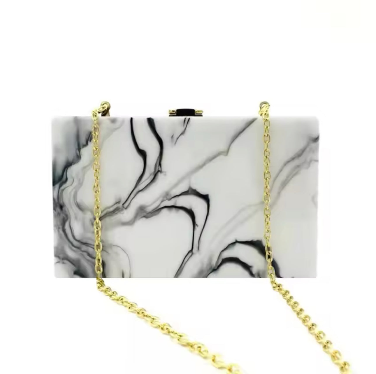 Marble Acrylic Clutch