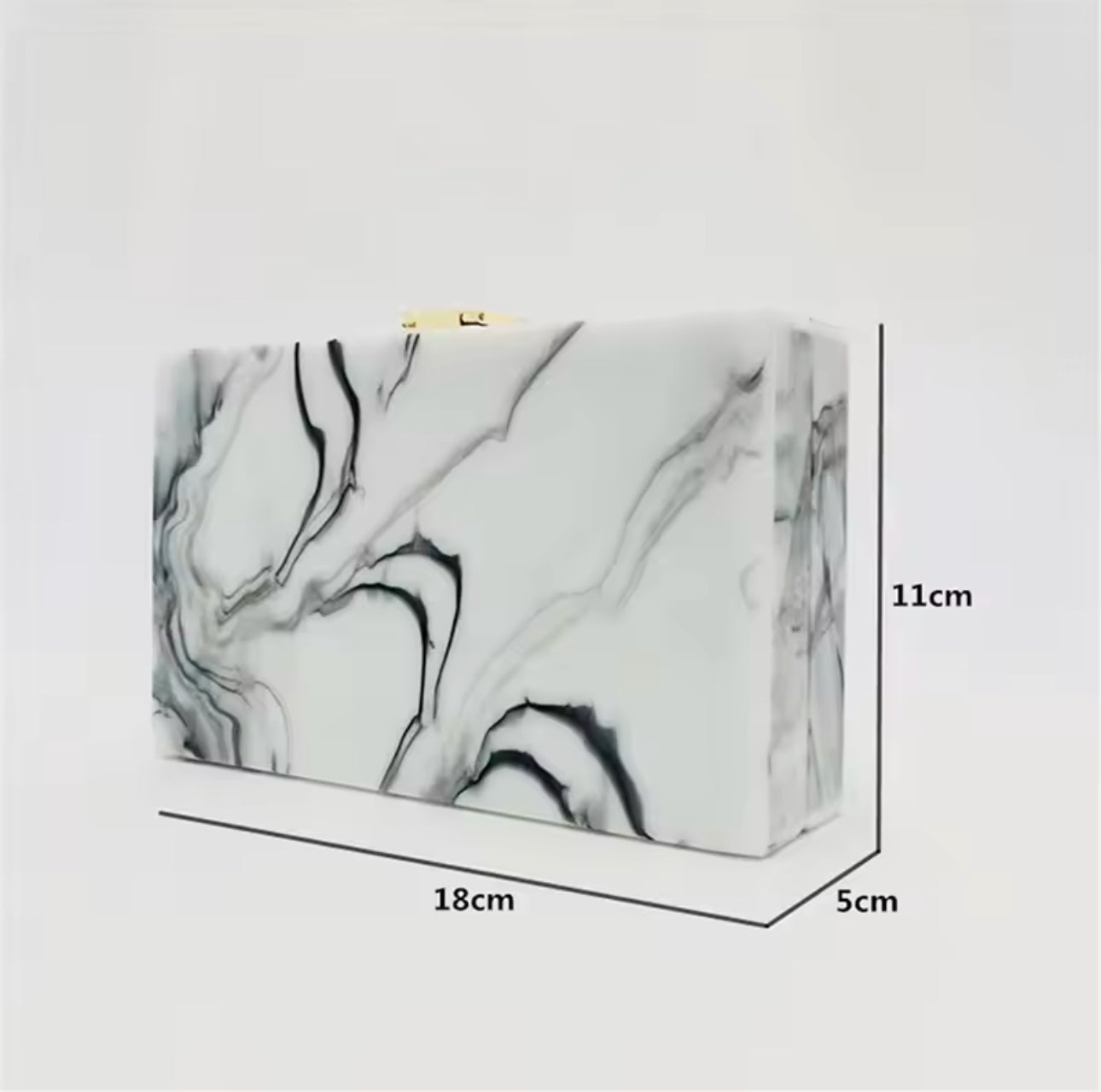 Marble Acrylic Clutch