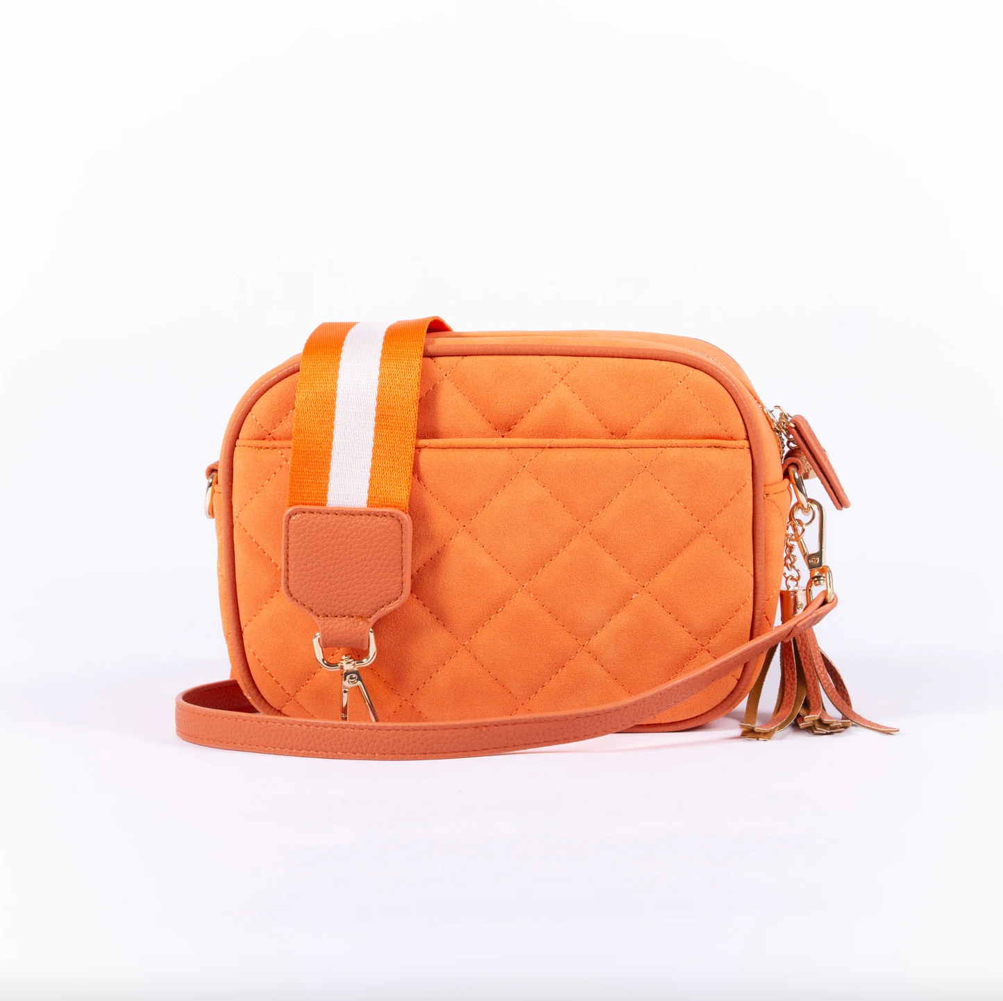 Sally Bag in Apricot Suede