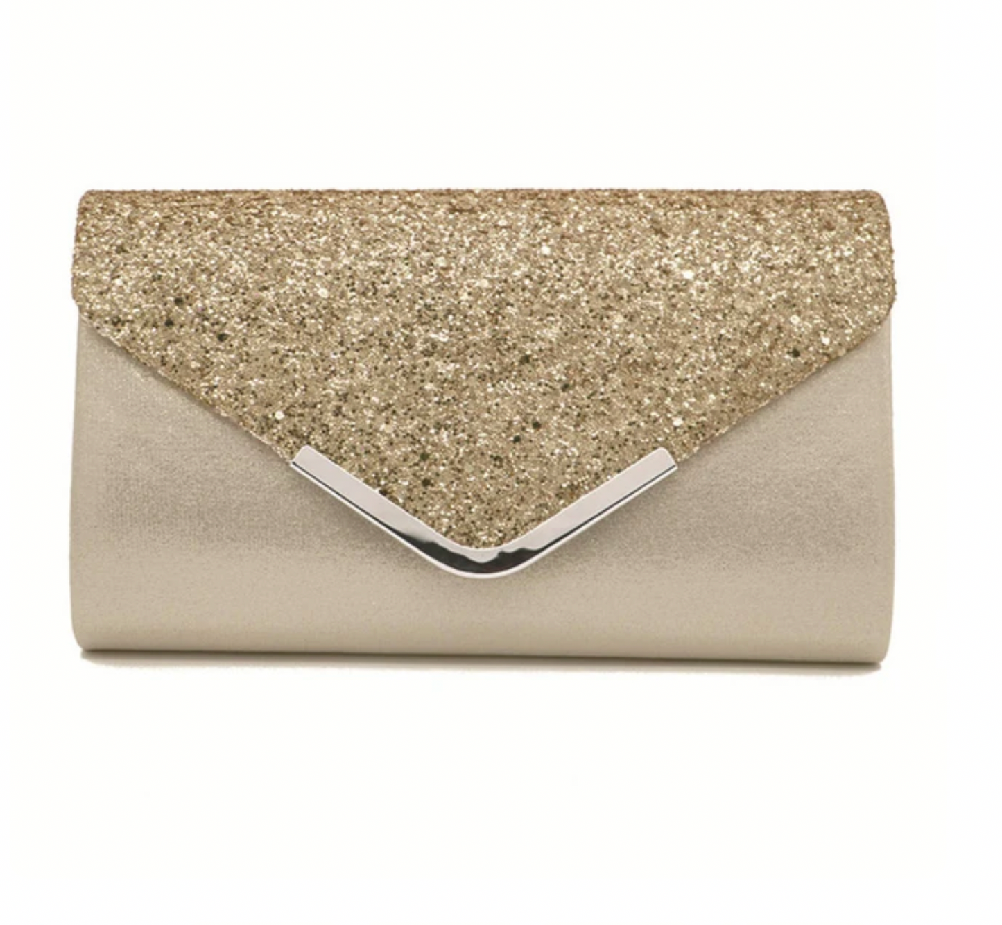 Large Glitz Clutch-Gold