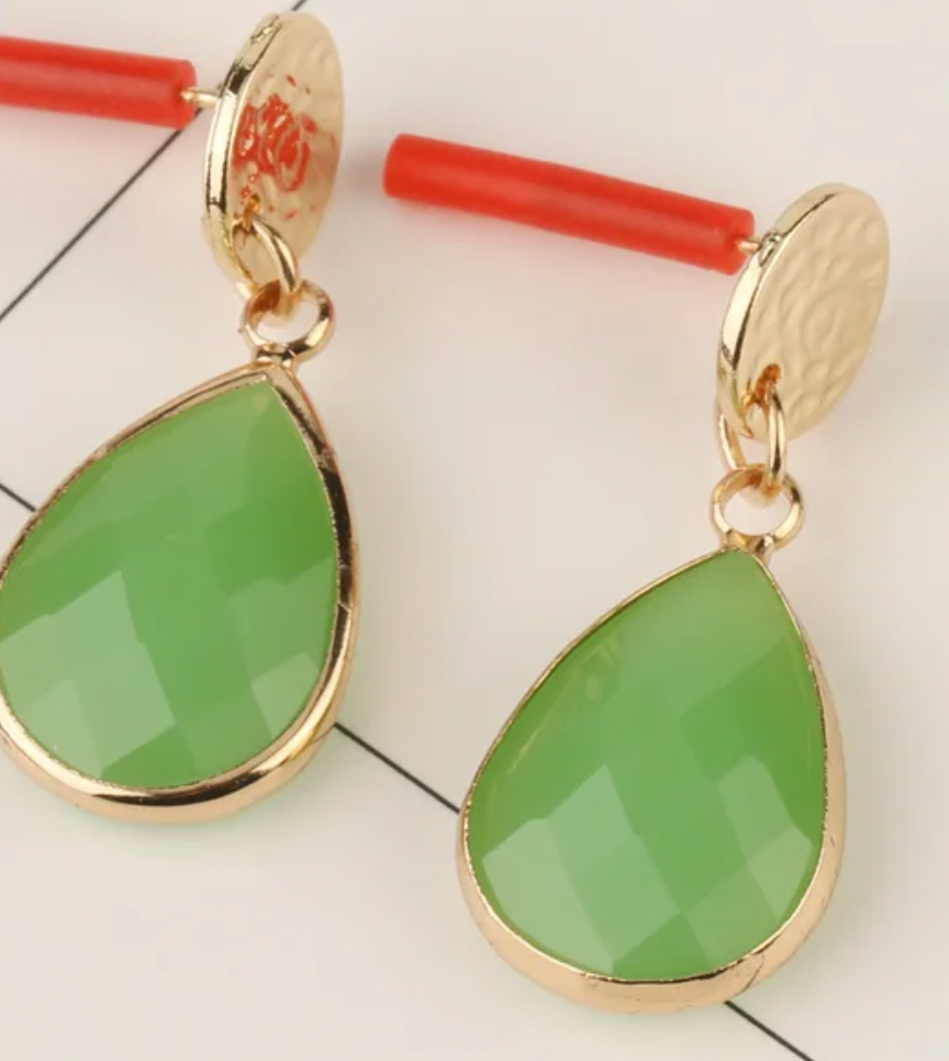 Teardrop Crystaline Drop Earring