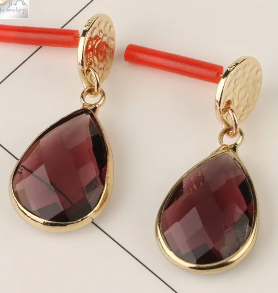 Teardrop Crystaline Drop Earring