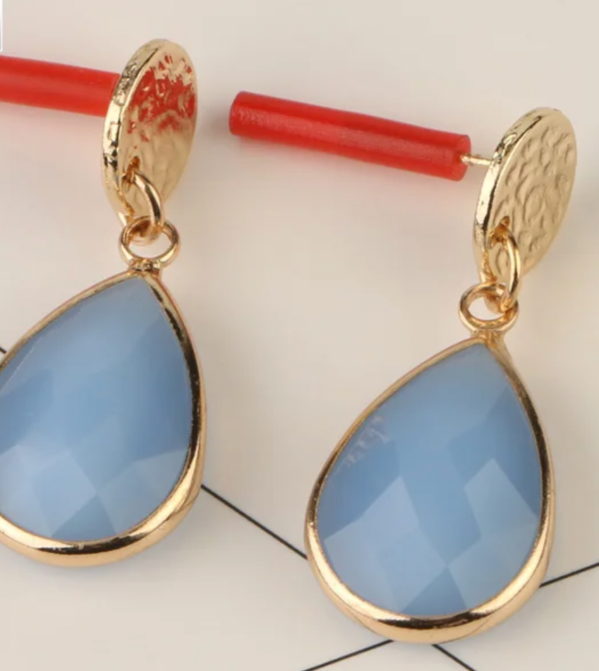Teardrop Crystaline Drop Earring