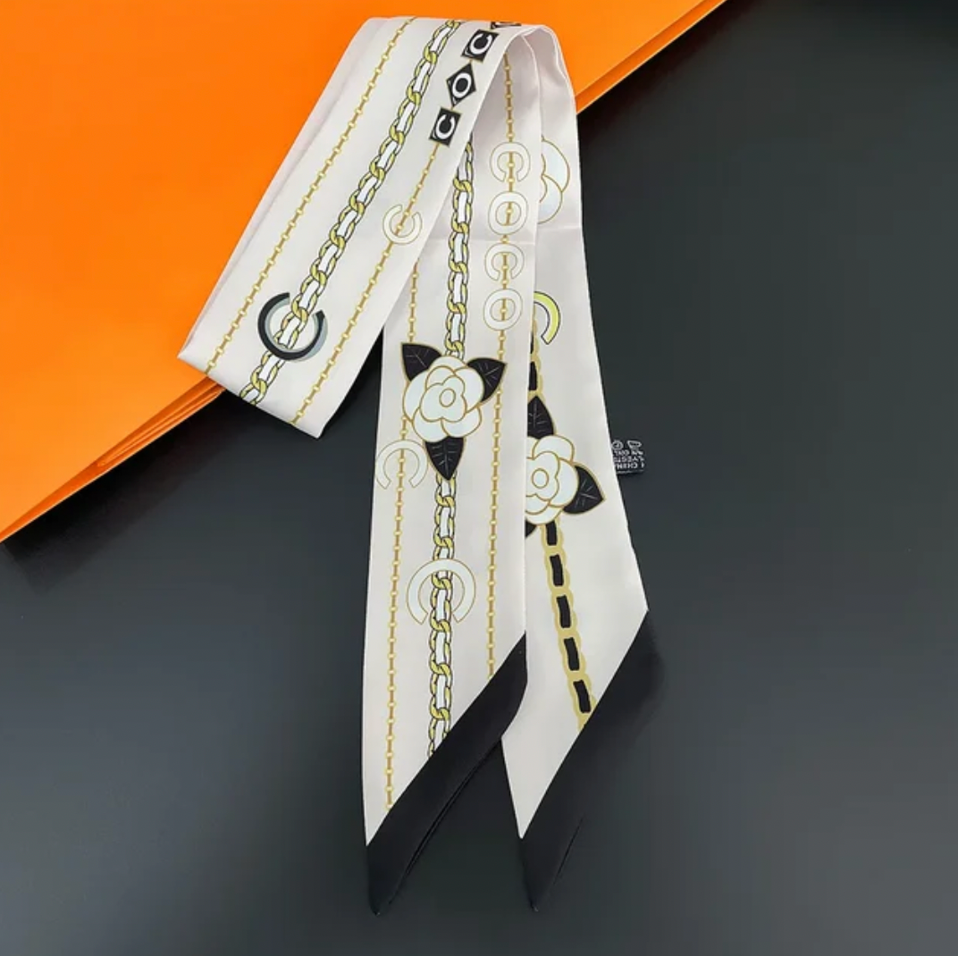 Coco Chain Slim Scarf