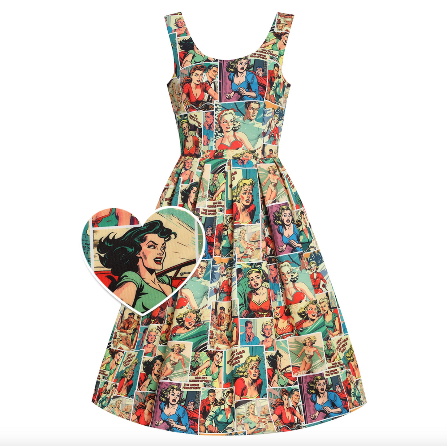 Amanda Comic Print Sz20 50%OFF