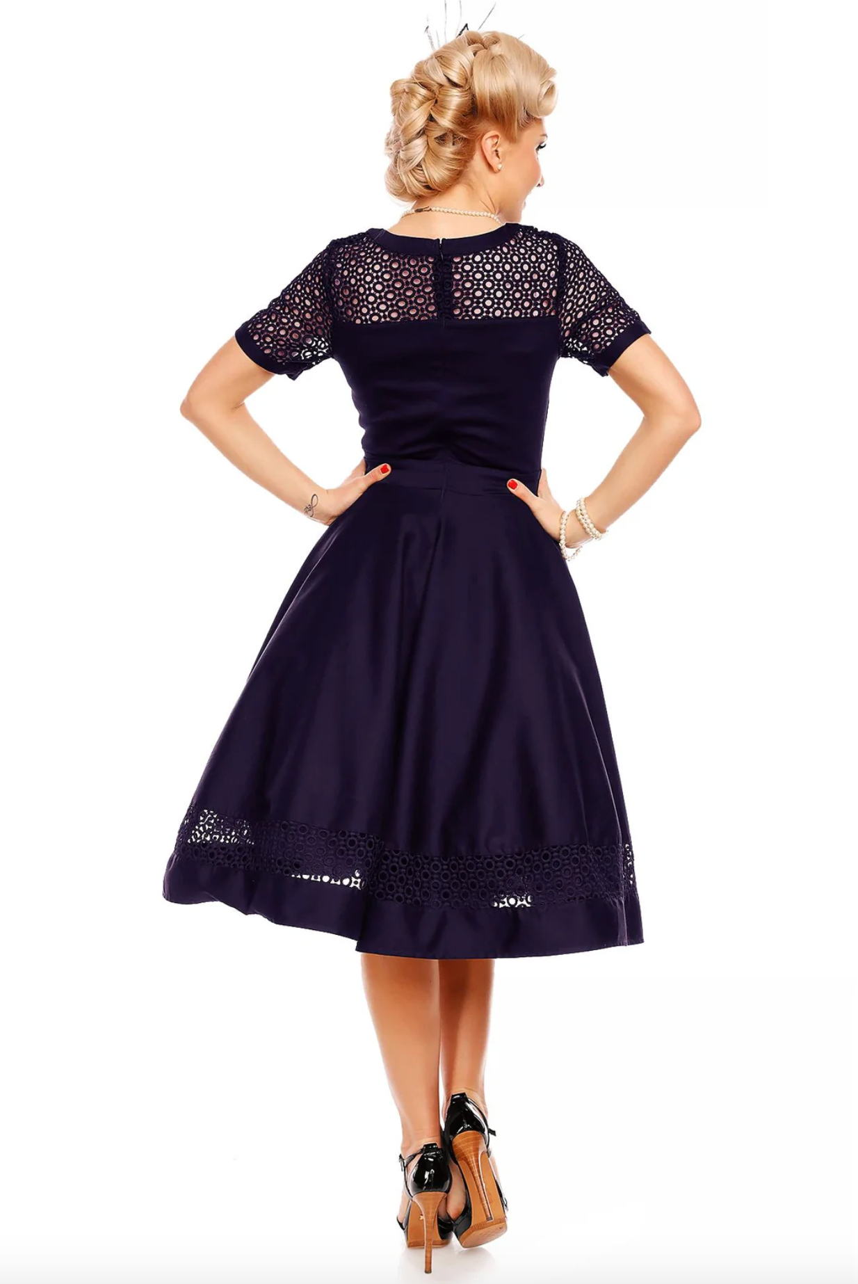 Terese Lace Sleeve Dress