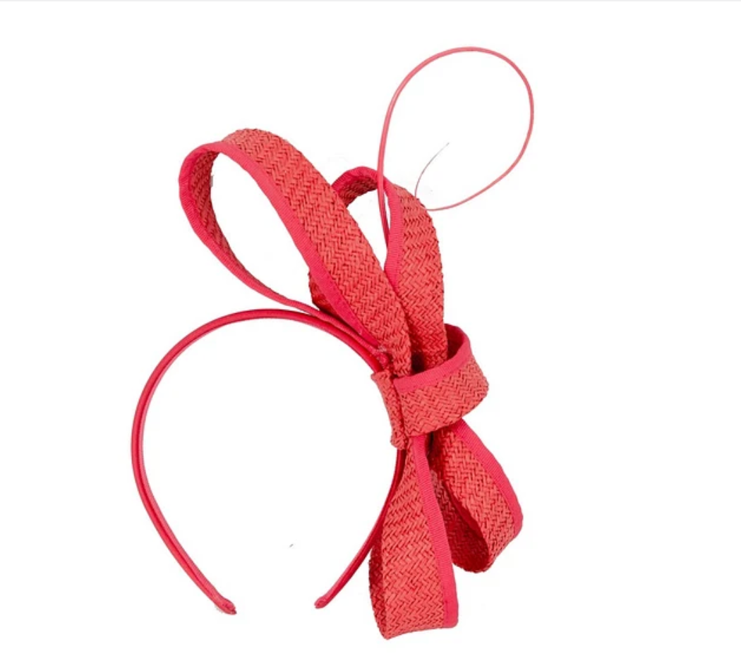 Red Racing Fascinator