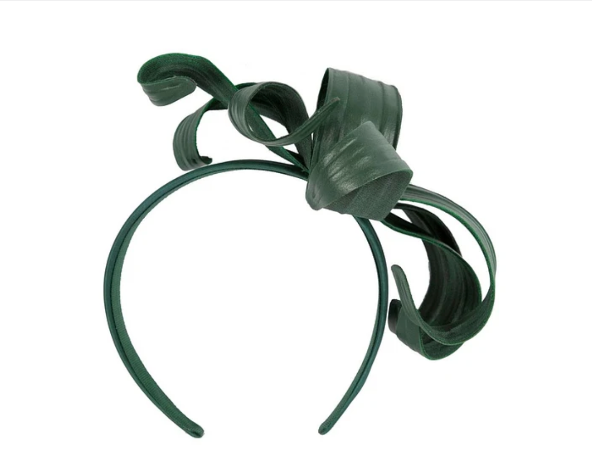 Stylish Bow Fascinator Green