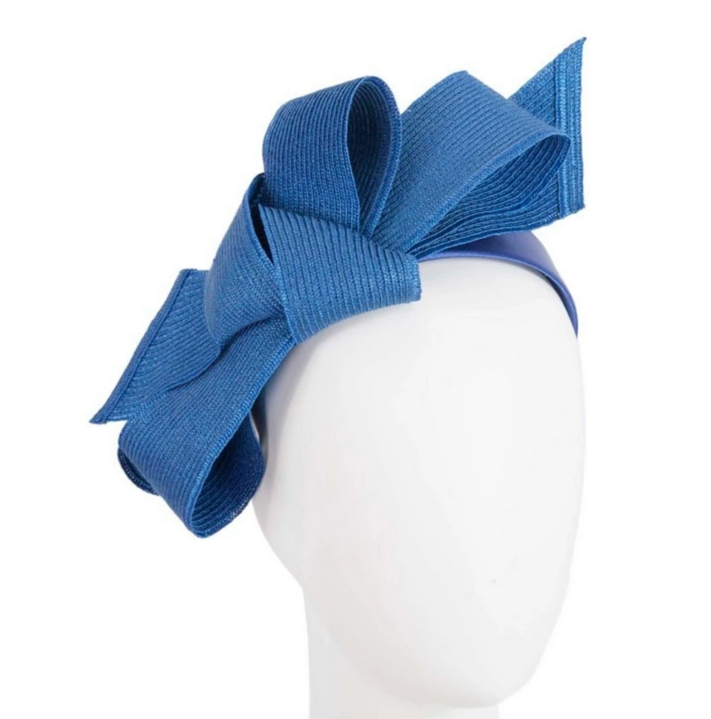 Large Royal Blue Bow Fascinator