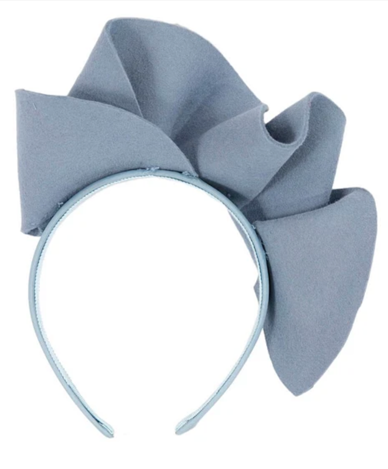 Blue Felt Fascinator