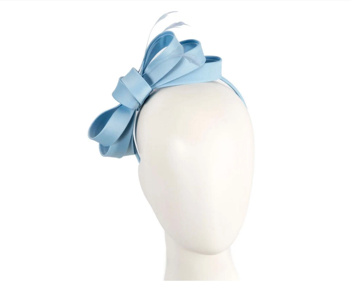 Light Blue Bow Fascinator