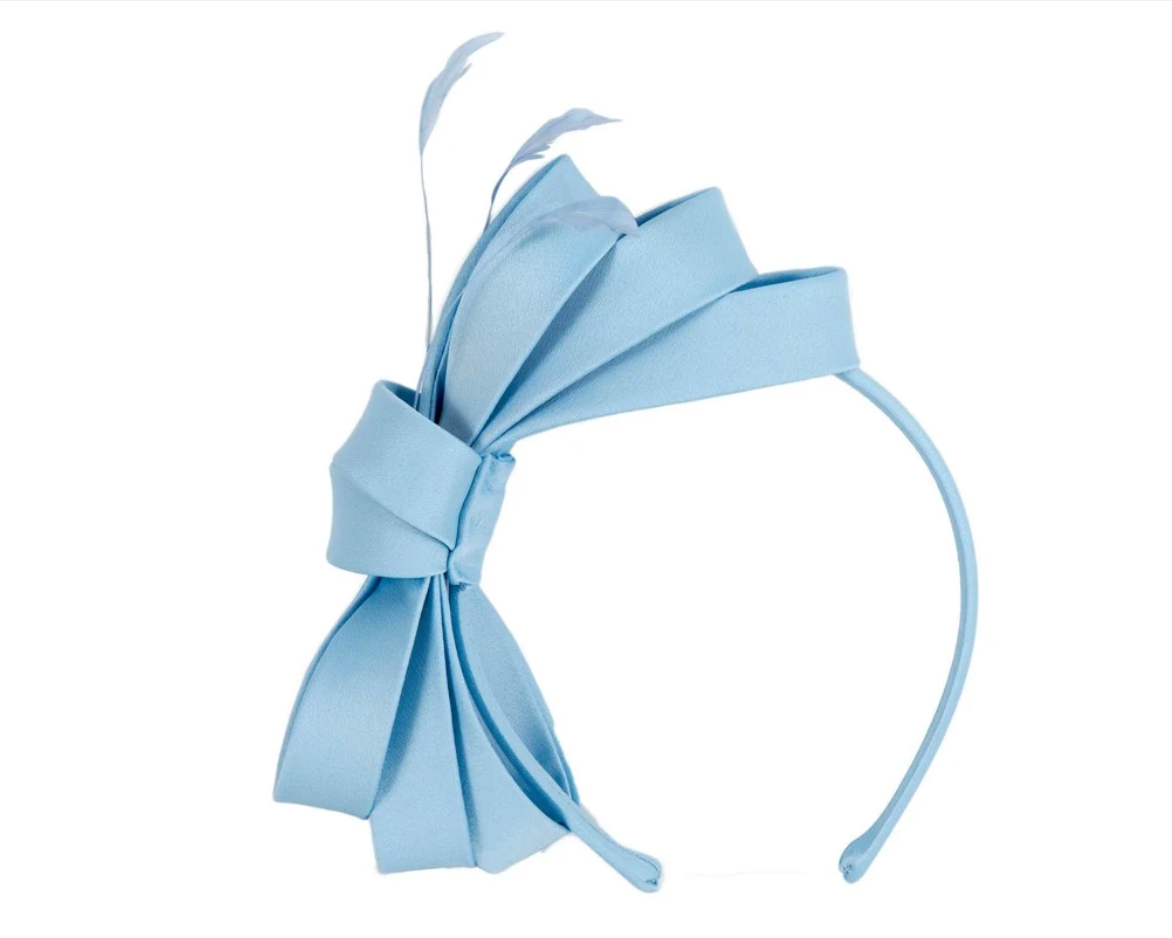 Light Blue Bow Fascinator
