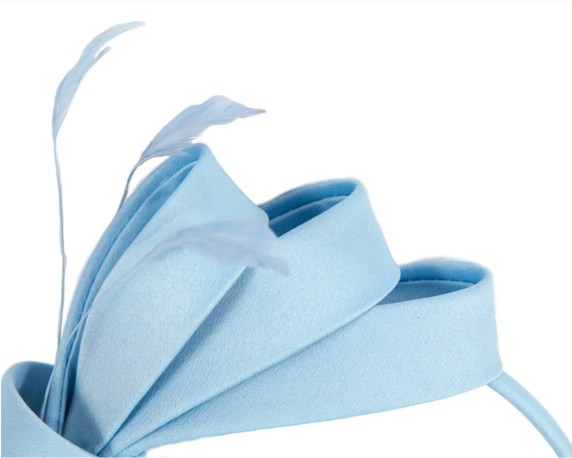 Light Blue Bow Fascinator