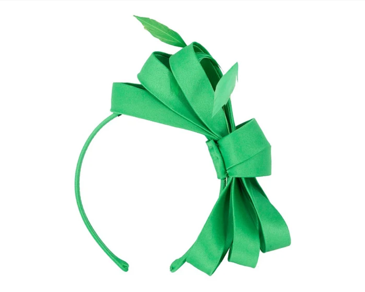 Green Bow Fascinator