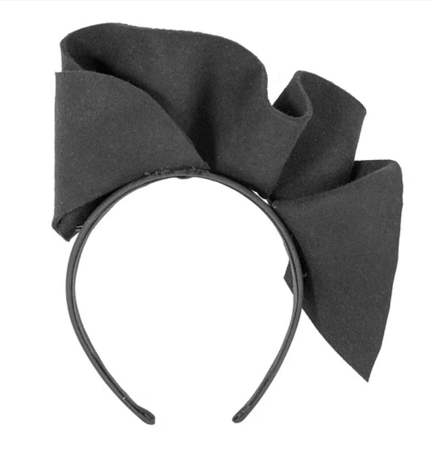 Black Felt Fascinator