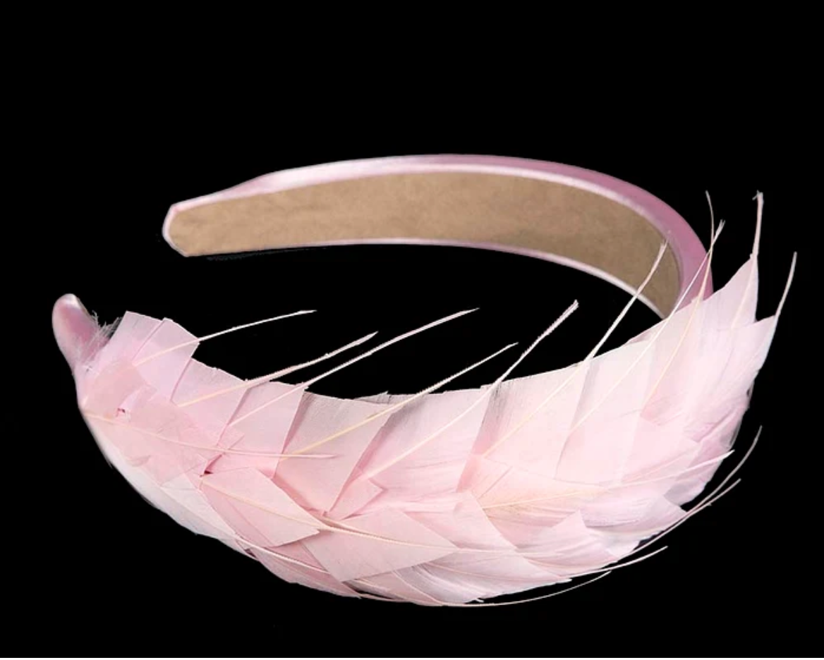 Pink Feather Fascinator