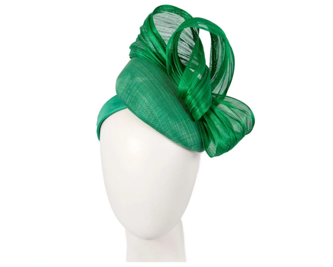 Green Pillbox Fascinator
