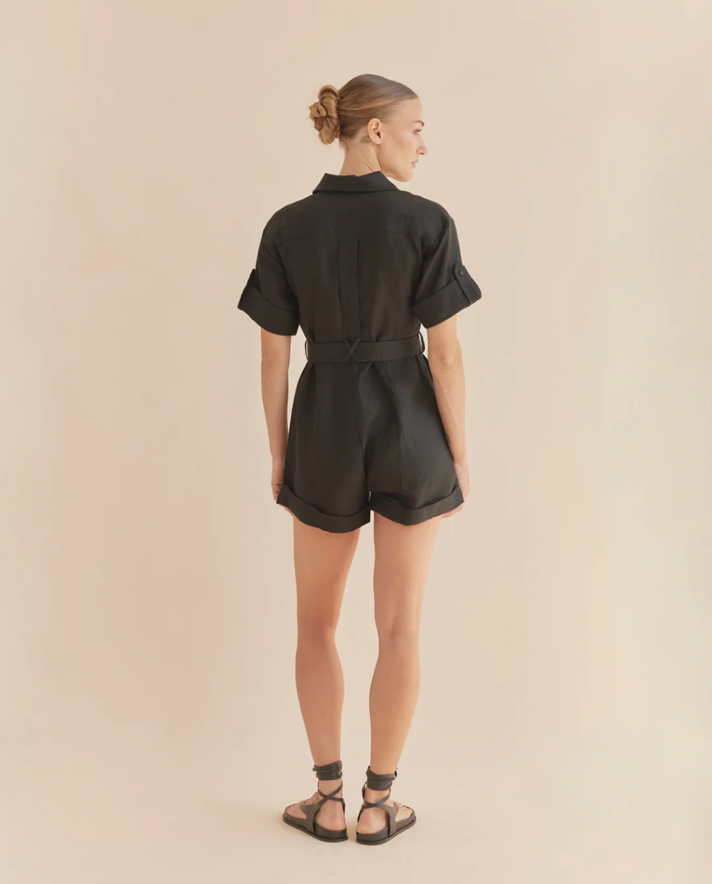 Surreal Playsuit Black