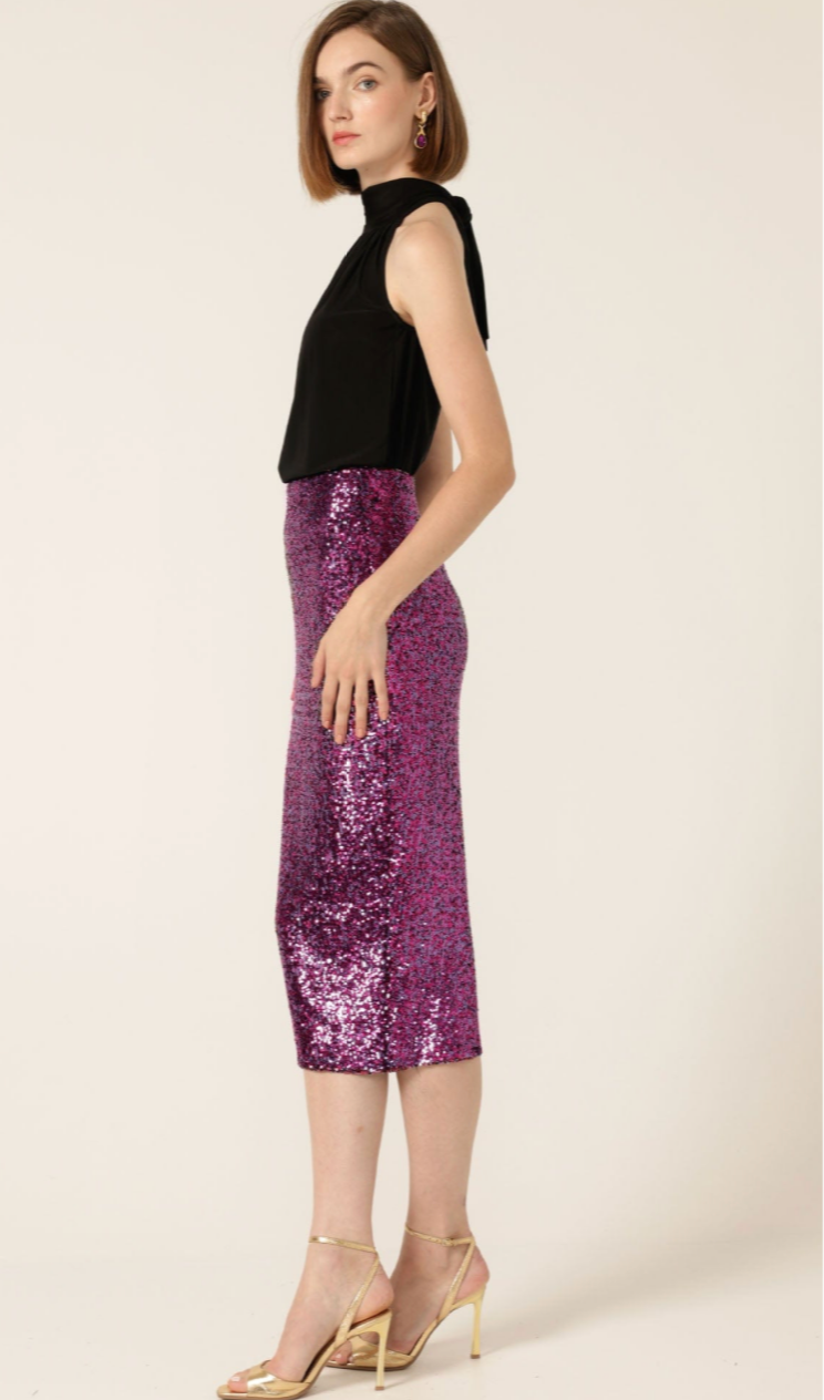 Sequin Skirt Pink