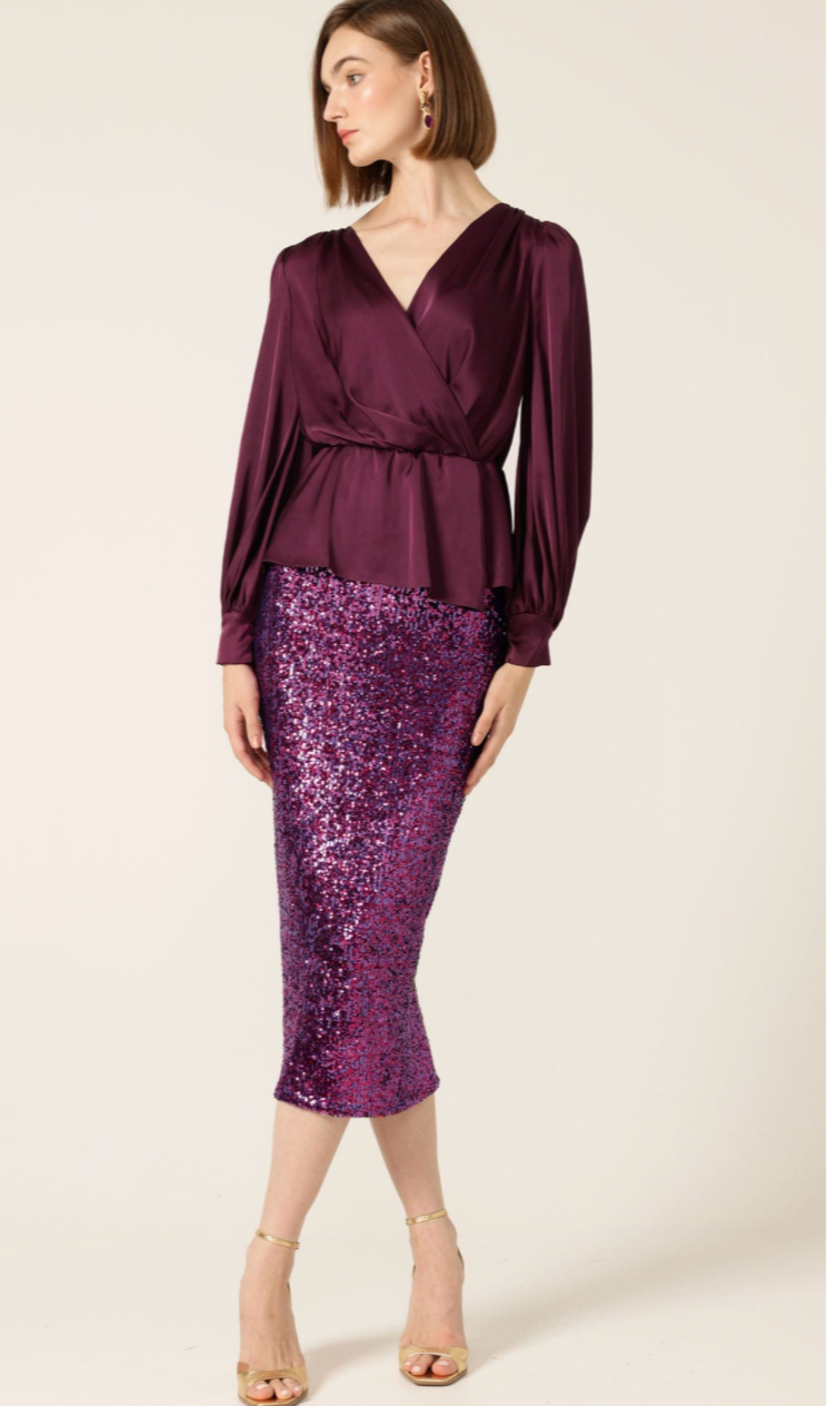 Sequin Skirt Pink