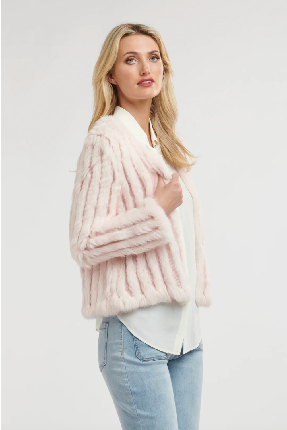 Fur Jacket Ballet Pink