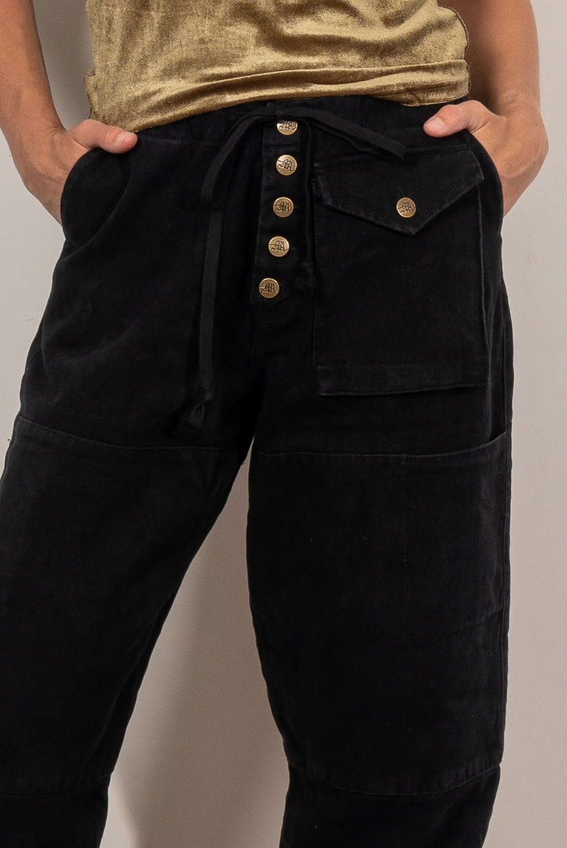 Black Trucker Pant