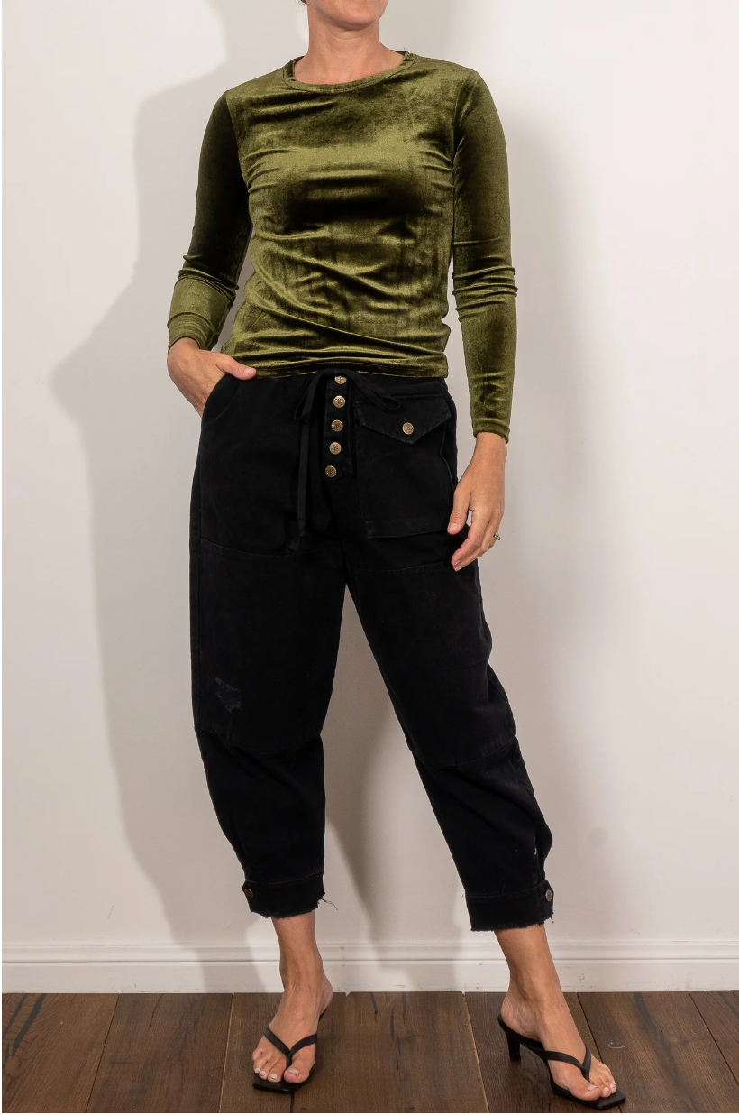 Black Trucker Pant