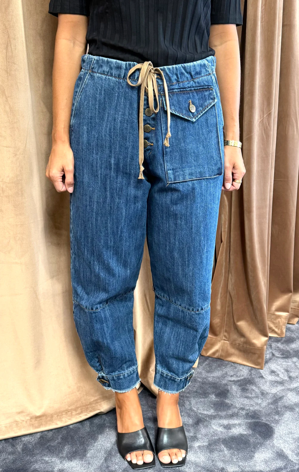 Denim Trucker Pant