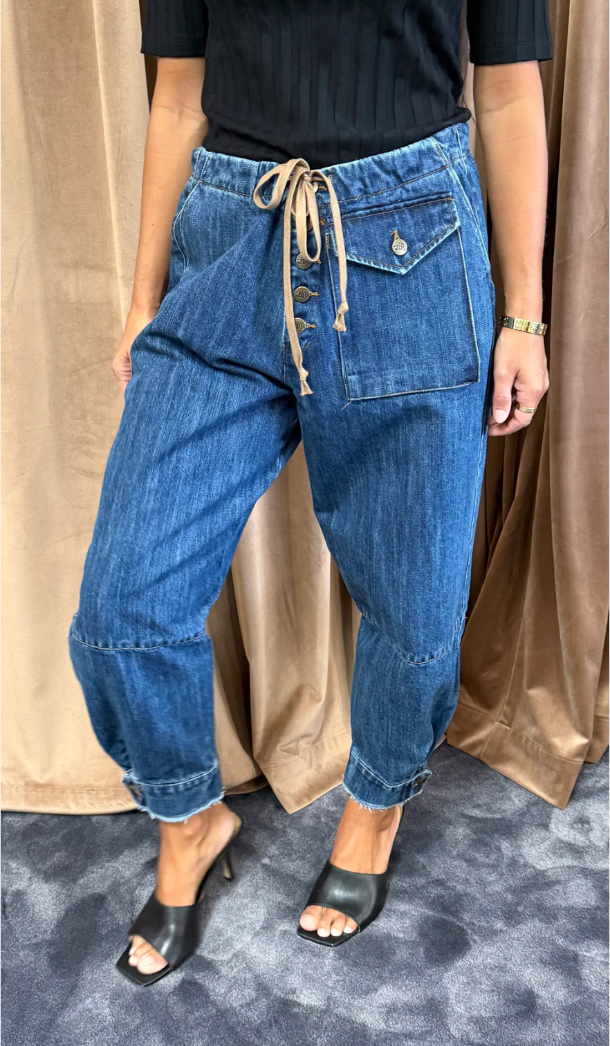 Denim Trucker Pant