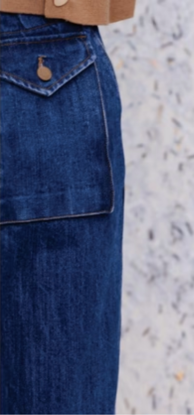 Denim Trucker Pant