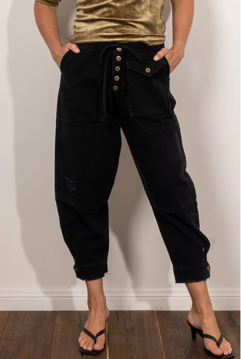 Black Trucker Pant