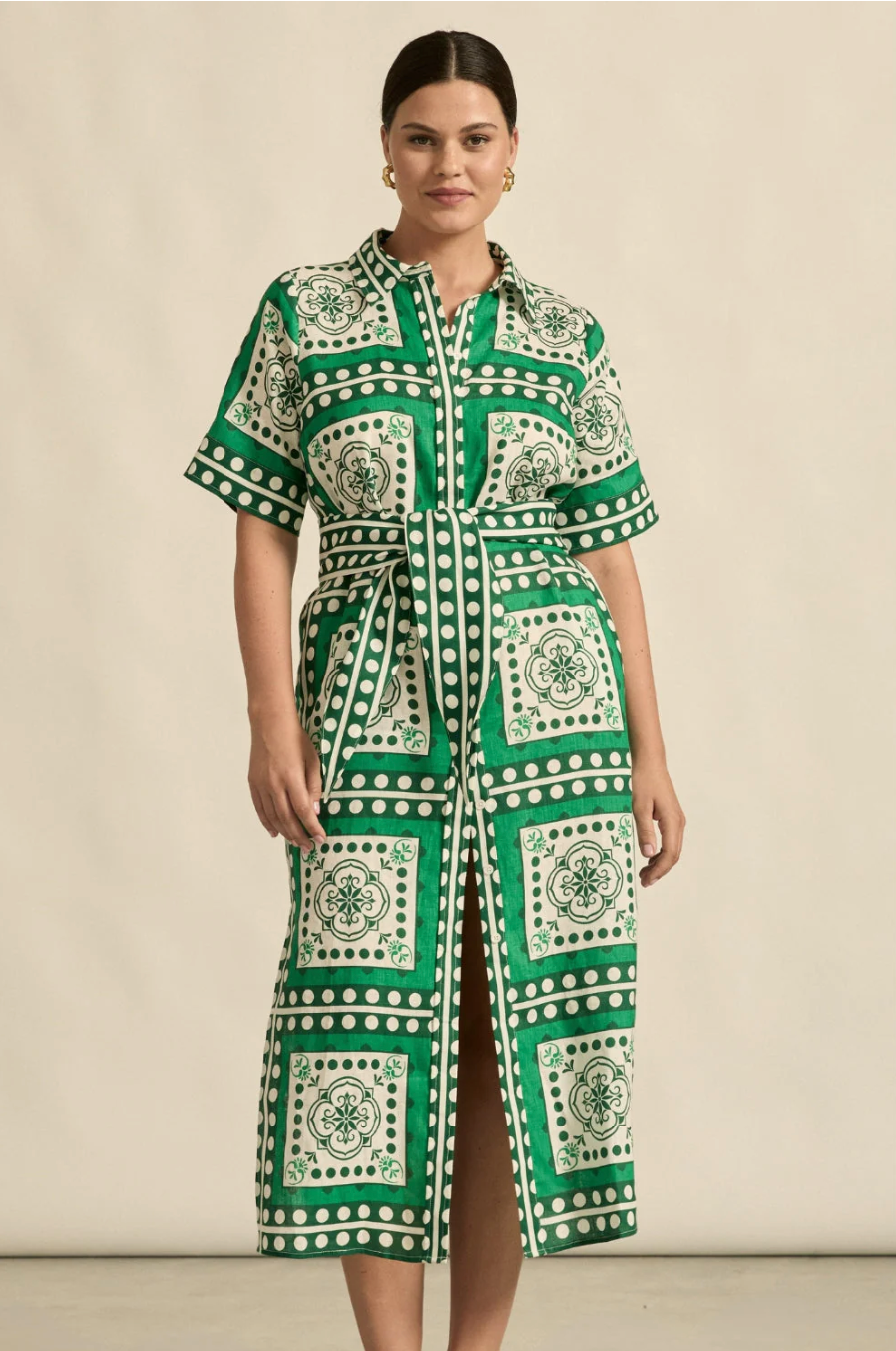 Roam Dress in Parrot Scarf