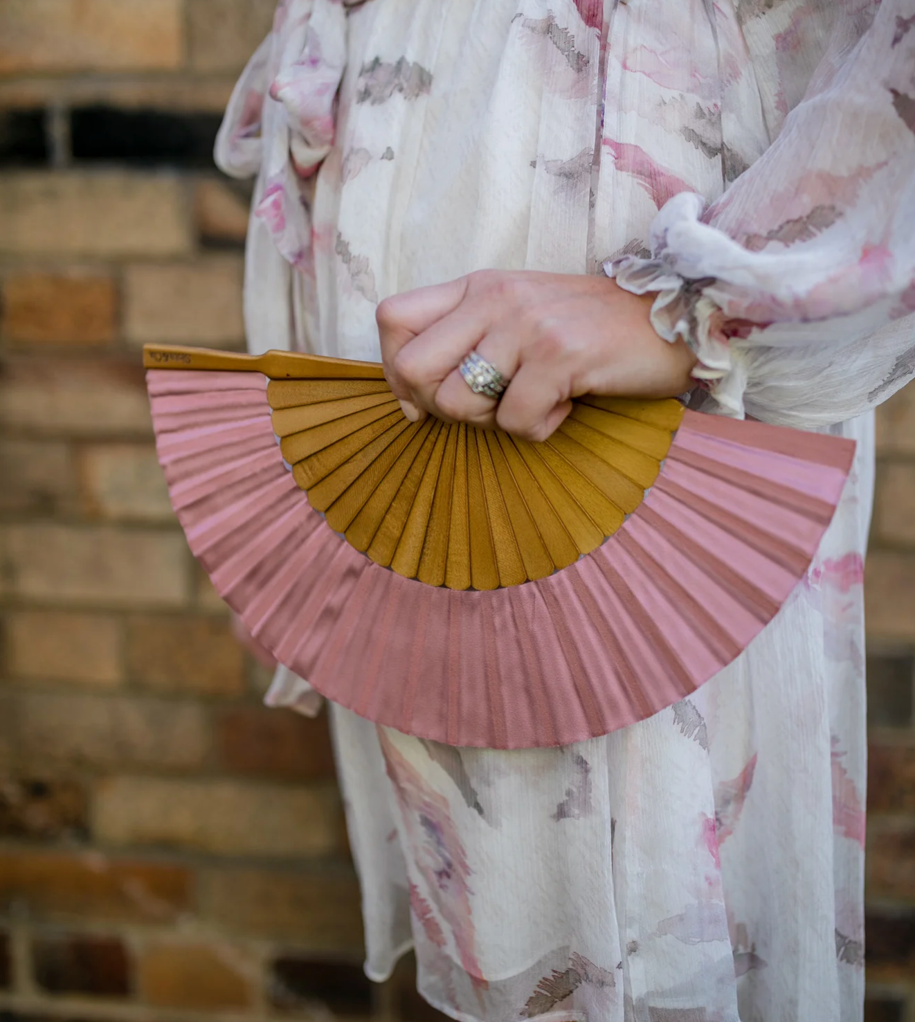 Dusty Rose Lady Fan