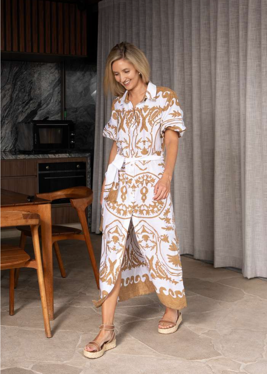 Mia Shirtdress in Pecan