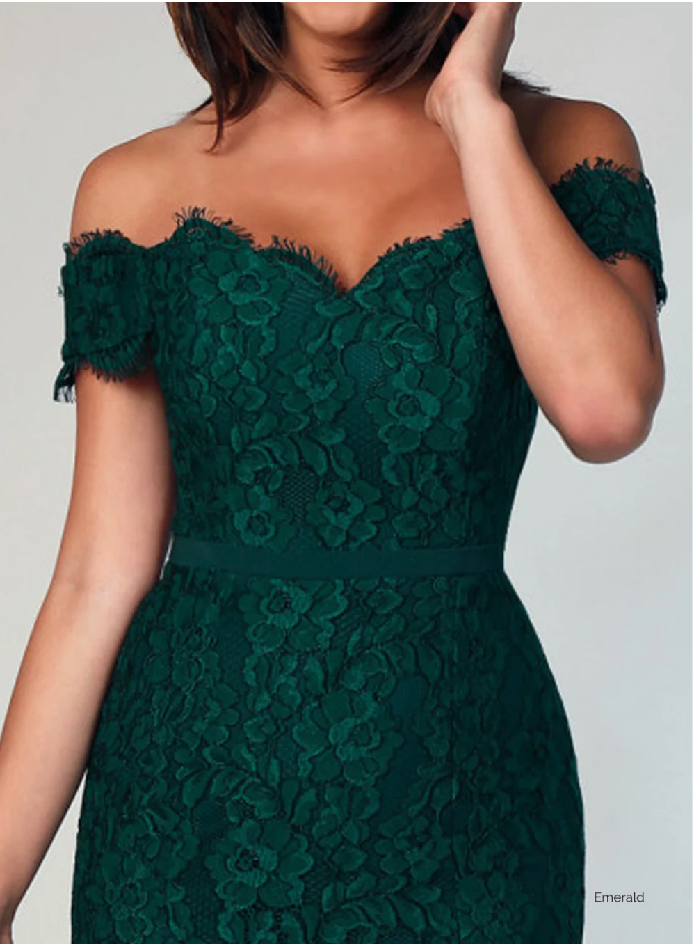 Marigold Lace Midi Emerald