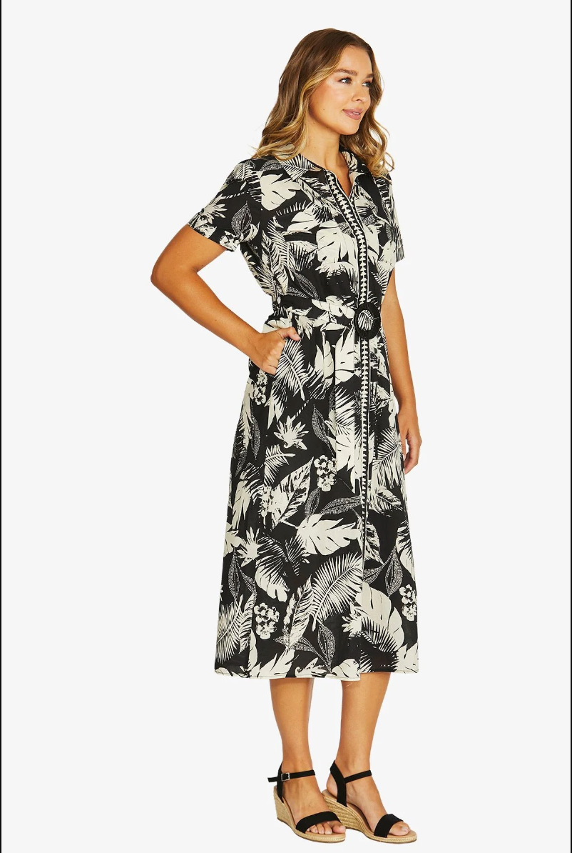 Palm Island Shirt Dress