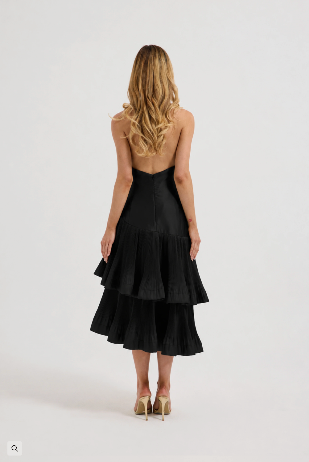 Lennox Pleated Halter Midi