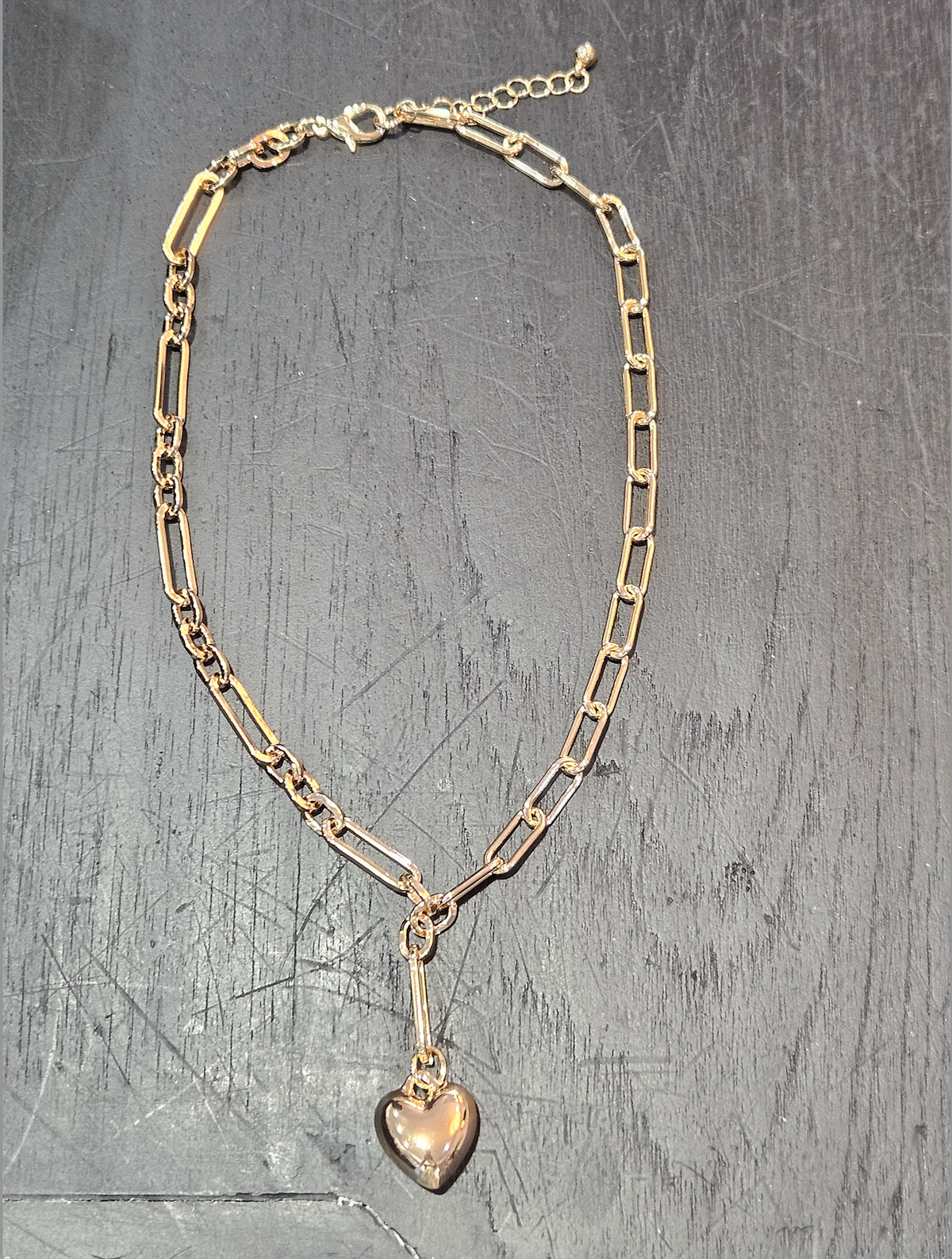 Heart Pendant Fob Necklace
