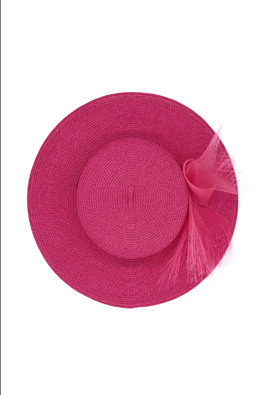 Nala Boater Hot Pink