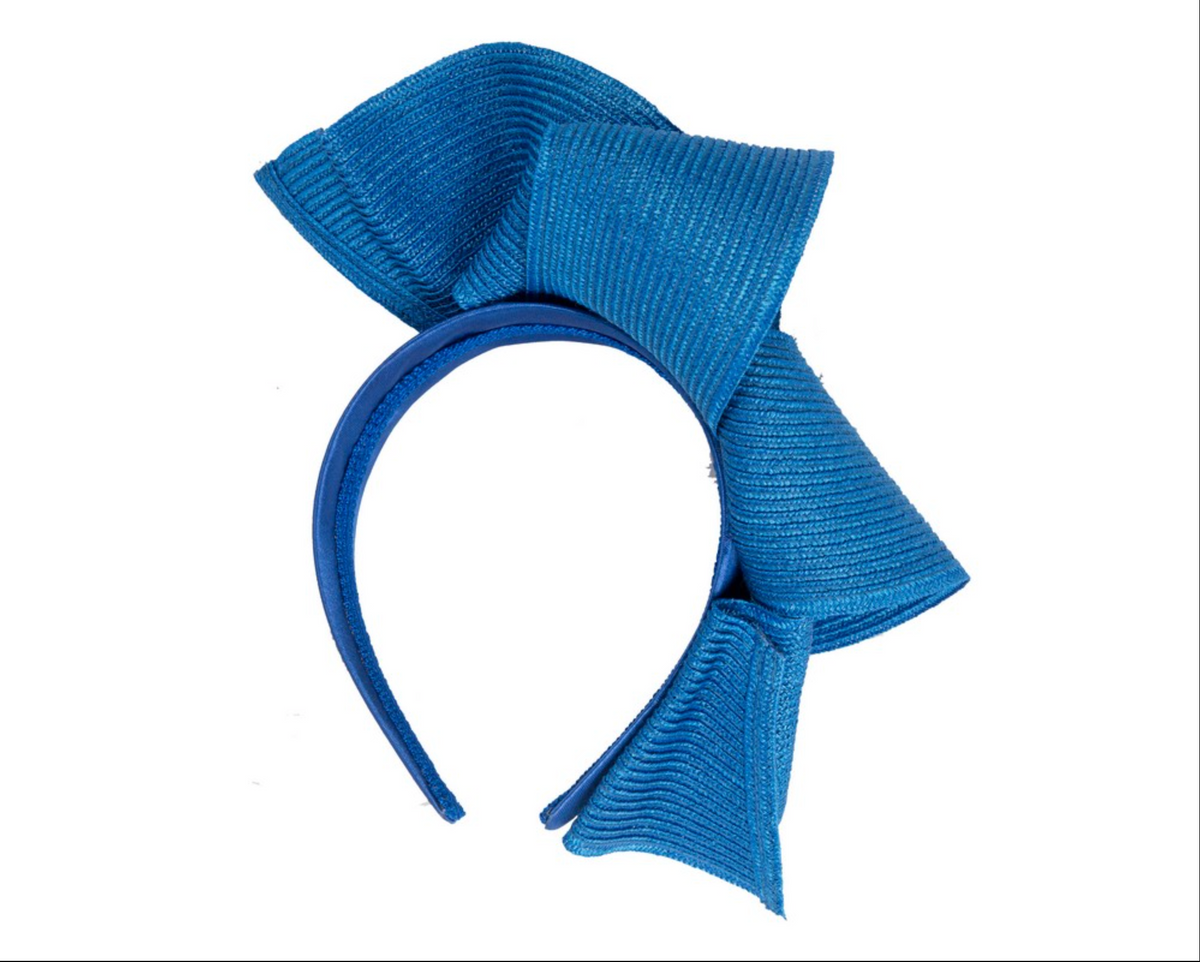 Wave Fascinator Royal Blue
