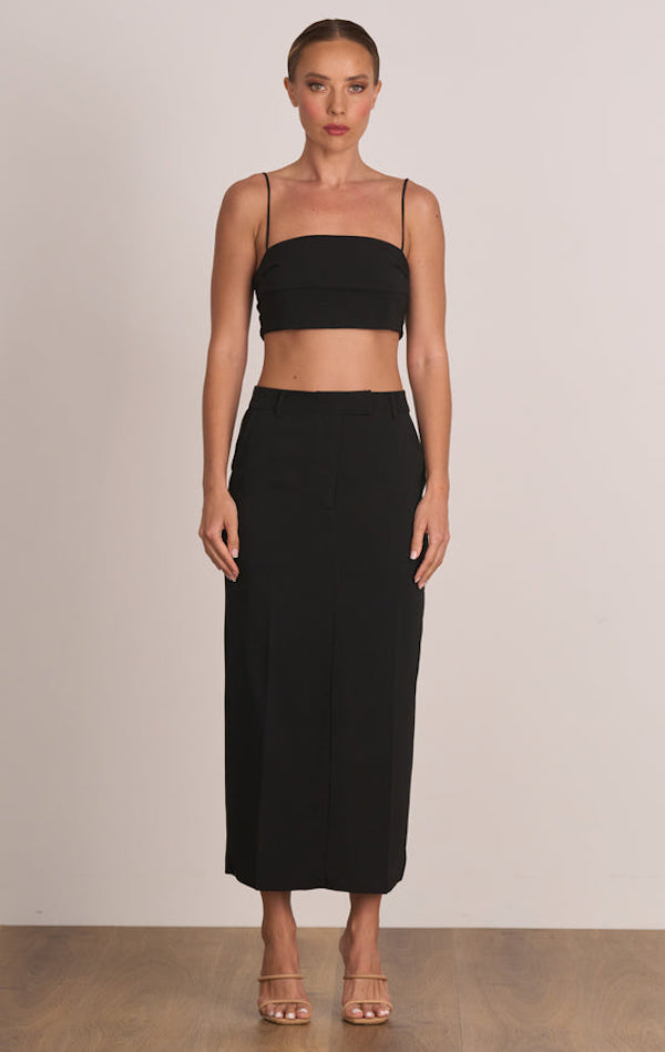 Ace Tailored Skirt in Black