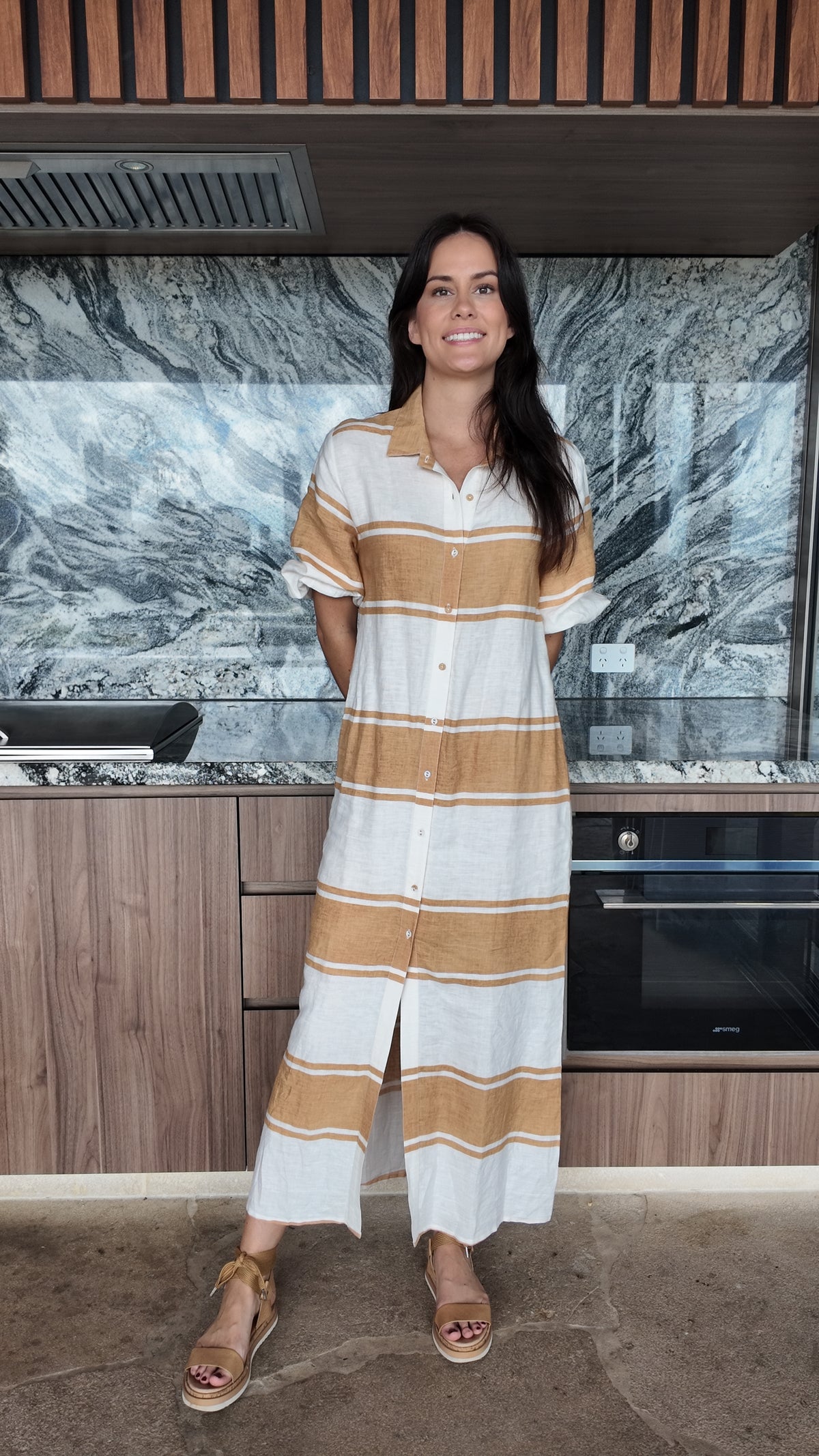 Mia Shirt Dress Mustard