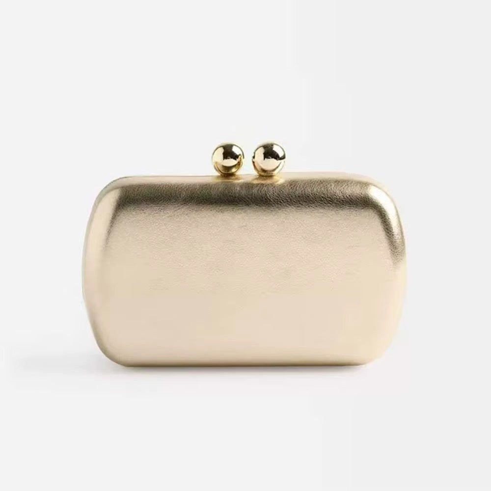 Marietta Clutch Gold or Silver
