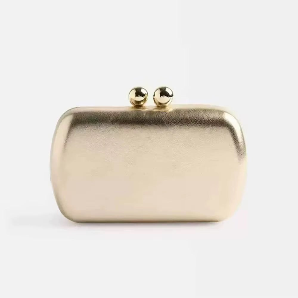 Marietta Clutch Gold or Silver